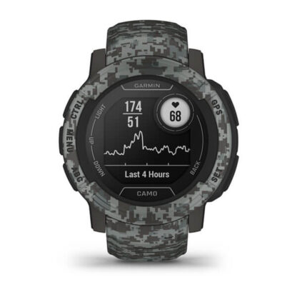 Smartwatch GARMIN Instinct 2 Camo Edition Σκούρο γκρίζο 0,9" Μαύρο Γραφίτης