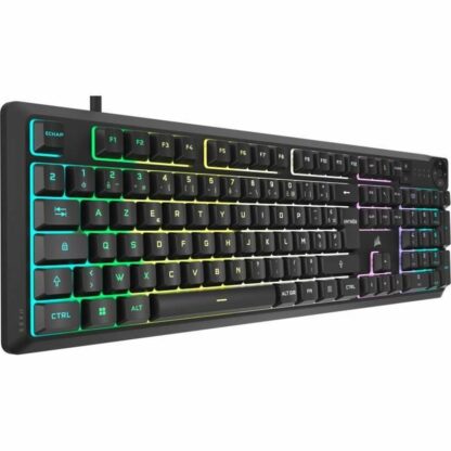 Πληκτρολόγιο Corsair K55 Core RGB Μαύρο AZERTY