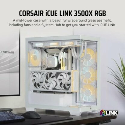 Κουτί Μέσος Πύργος ATX Corsair Λευκό