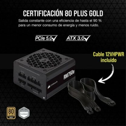 Τροφοδοσία Ρεύματος Corsair RM750e Ενότητες 750 W 110 W 80 Plus Gold