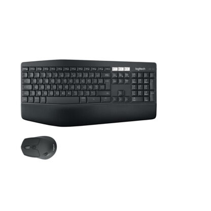 Ασύρματο Πληκτρολόγιο Logitech MK850 Μαύρο Ισπανικό Qwerty Azerty γαλλικά