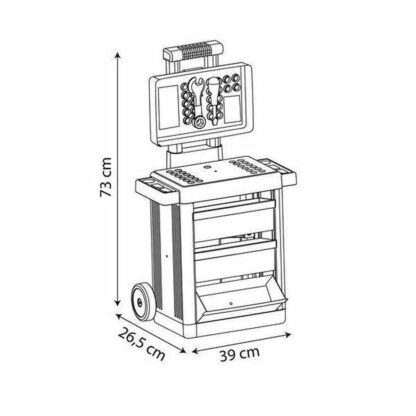 Σετ από εργαλεία για παιδιά Smoby Τρόλεϊ 73 x 39 x 26,5 cm