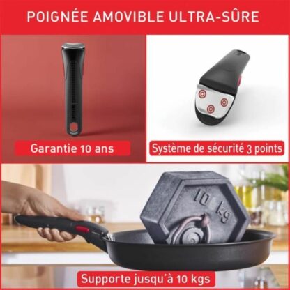 Μαγειρικά Σκεύη Tefal Ingenio Μαύρο