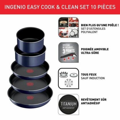 Μαγειρικά Σκεύη Tefal L1579102 10 Τεμάχια