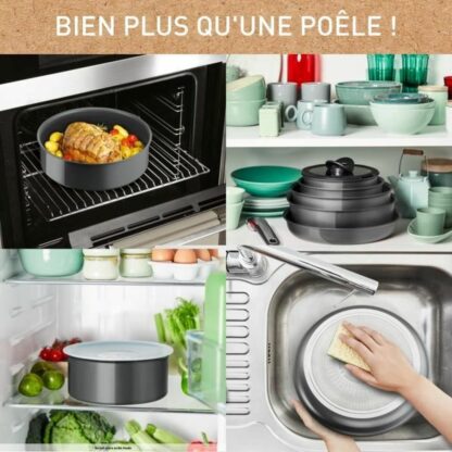 Σετ Τηγάνια Tefal L2619102 Γκρι Αλουμίνιο (3 Μονάδες)