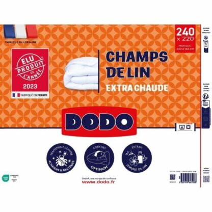 Σκανδιναβικό Παπλώμα DODO Champs de Lin Λευκό 450 g/m² 220 x 240 cm (Διπλό κρεβάτι)