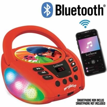 CD/MP3 Player Lexibook Miraculous Bluetooth 5.0 Κόκκινο