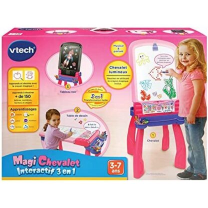 Διαδραστικός Πίνακας Vtech Magi chevalet interactif 3 en 1 rose (FR)