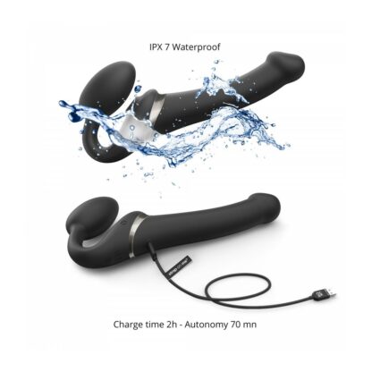 Φαλλός Multi Orgasm Remote Controlled Strap-on-me 6017357 Μαύρο