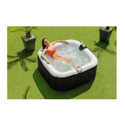 Inflatable Spa Sunspa Τετράγωνο Μαύρο 4 Άνθρωποι (155 x 155 x 65 cm)