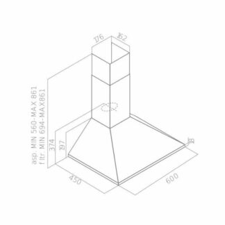 Συμβατικός Απορροφητήρας Continental Edison 60 cm