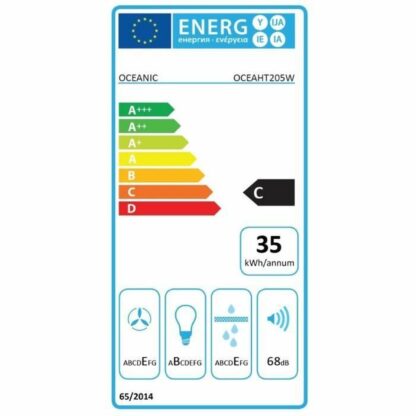 Συμβατικός Απορροφητήρας Oceanic OCEAHT205W Λευκό 205 m3/h