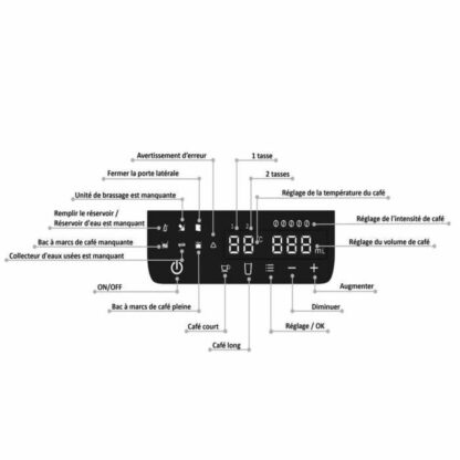 Υπεραυτόματη καφετιέρα Continental Edison Μαύρο 1450 W