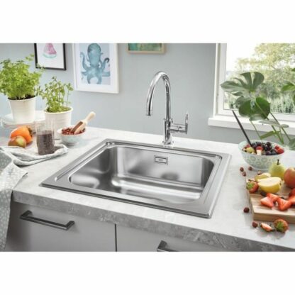 Μονή λαβή βρύση Grohe 31719SD0 Ανοξείδωτο ατσάλι Ορθογώνιο