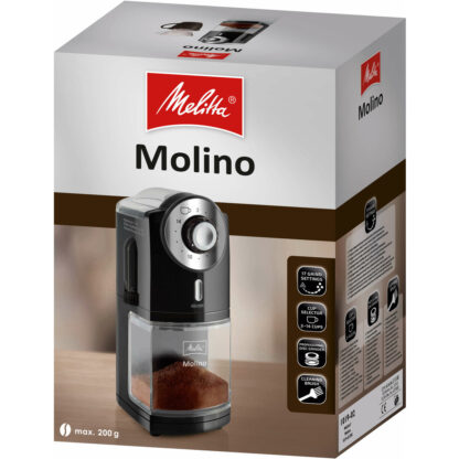 Μύλος για Καφέ Melitta 1019-02 200 g Μαύρο Πλαστική ύλη 1000 W 100 W