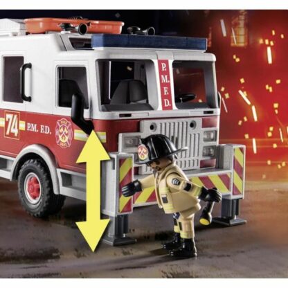 Playset Οχημάτων   Playmobil Fire Truck with Ladder 70935         113 Τεμάχια