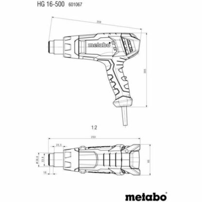 Πιστόλι ζεστού αέρα Metabo HG 16-500 1600 W