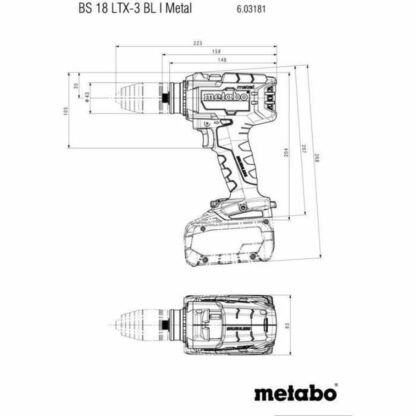 Κατσαβίδι Metabo BS 18 LTX-3 BL I