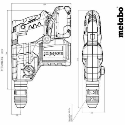 Σφυρί τρυπάνι Metabo KH 18 LTX BL 28 Q