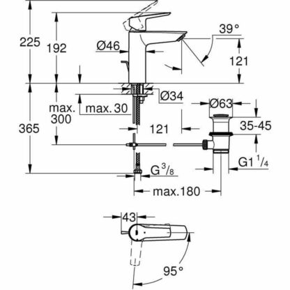 Μονή λαβή βρύση Grohe