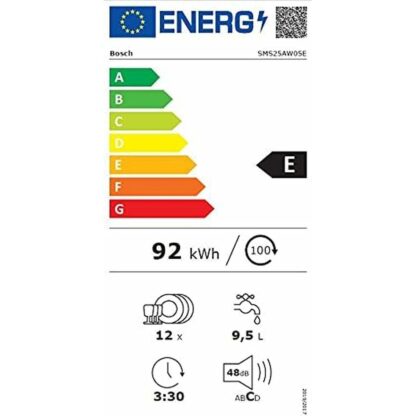 Πλυντήριο πιάτων BOSCH SMS25AW05E Λευκό 60 cm