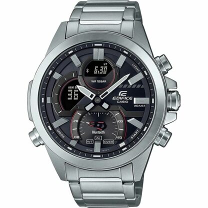 Ανδρικά Ρολόγια Casio ECB-30D-1AEF Ø 46 mm Μαύρο Ασημί