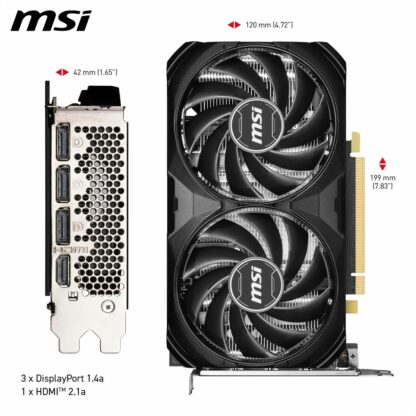 Κάρτα Γραφικών MSI 8 GB GDDR6 Nvidia Geforce RTX 4060