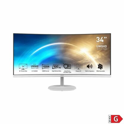 Οθόνη MSI PRO MP341CQW Λευκό 34" 100 Hz