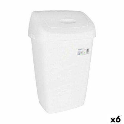 Κάδος Απορριμμάτων Tontarelli Aurora Ταλάντευση Λευκό 50 L (x6)