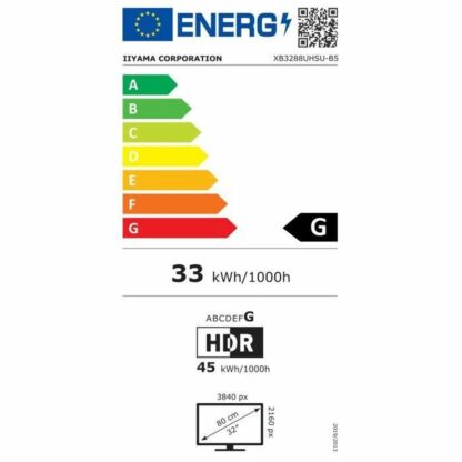 Οθόνη Iiyama XB3288UHSU-B5 32" VA LCD Flicker free 60 Hz