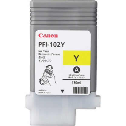 Αυθεντικό Φυσίγγιο μελάνης Canon PFI-102Y Κίτρινο