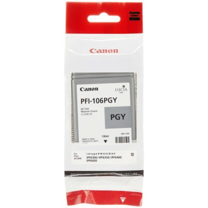 Αυθεντικό Φυσίγγιο μελάνης Canon PFI-106 PGY Γκρι