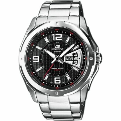 Ανδρικά Ρολόγια Casio EF-129D-1AVEF Μαύρο Ασημί