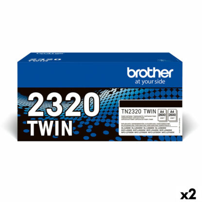 Γνήσιο Toner Brother L2300D/L2340DW/L2360DN/L2365DW/L2500/L2700 Μαύρο (x2)