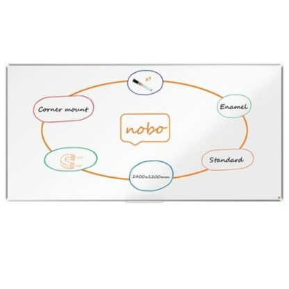 Μαγνητικός πίνακας Nobo Premium Plus Λευκό Αλουμίνιο 240 x 120 cm