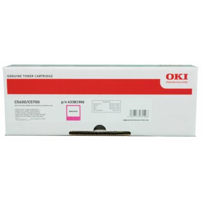 Γνήσιο Toner OKI 43381906 Mατζέντα