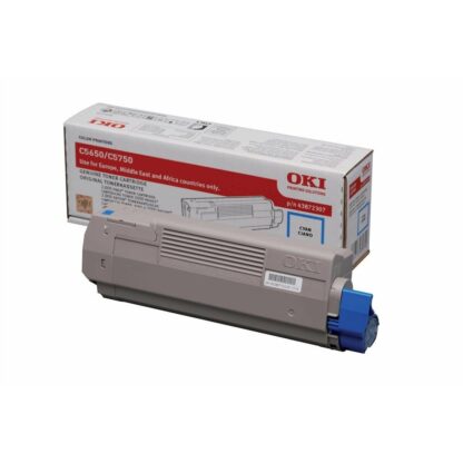 Γνήσιο Toner OKI 43872307 Μαύρο Κυανό