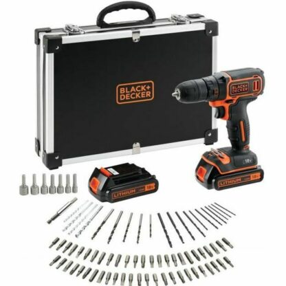 Κατσαβίδι Black & Decker BLACK+DECKER BDCDC18BAFC-QW Perceuse-visseuse sans fil, 18 V, Noir/orange