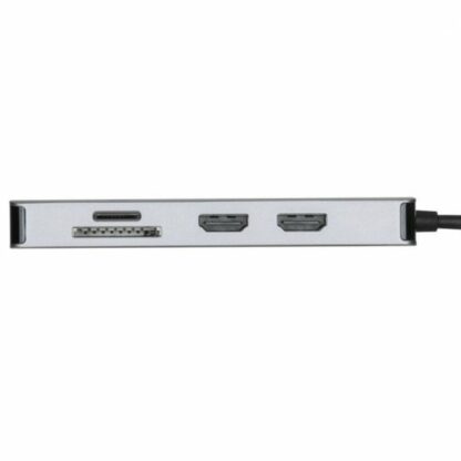 USB Hub Targus DOCK423EU Λευκό Γκρι Ασημί 100 W