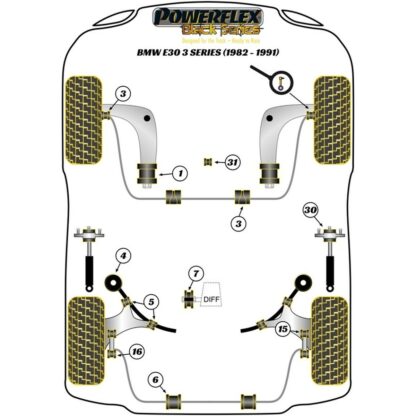 Silentblock Powerflex PFF5-303 Delantera Κατώτερο