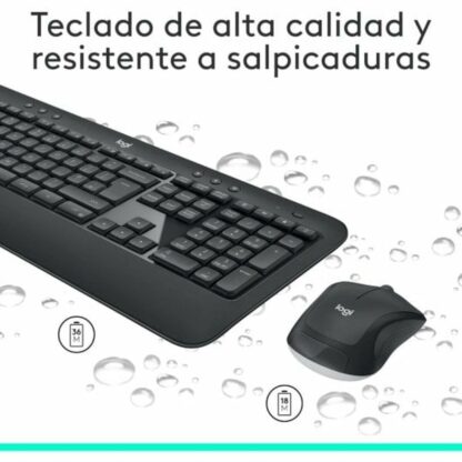 Πληκτρολόγιο Logitech Μαύρο Ισπανικό Qwerty