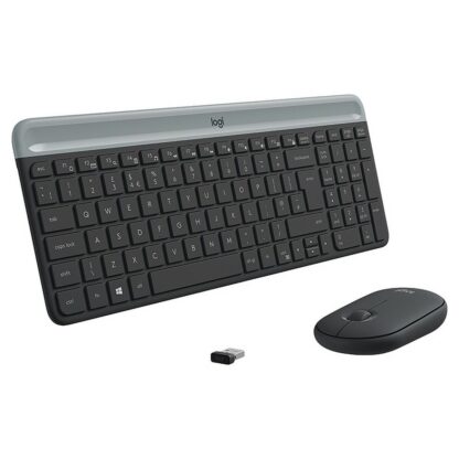 Πληκτρολόγιο και Ποντίκι Logitech 920-009190 Μαύρο Γκρι γαλλικά AZERTY