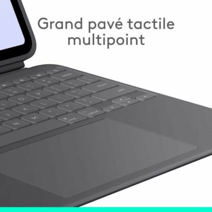 Κάλυμμα Tablet Logitech iPad Pro Μαύρο Γκρι Γραφίτης AZERTY QWERTY Qwerty US