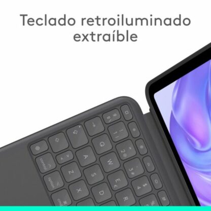 Κάλυμμα Tablet Logitech iPad Pro 2024 Μαύρο Ισπανικό Qwerty QWERTY