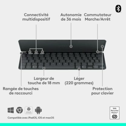 Θήκη για iPad + Πληκτρολόγιο Logitech Keys-to-Go 2