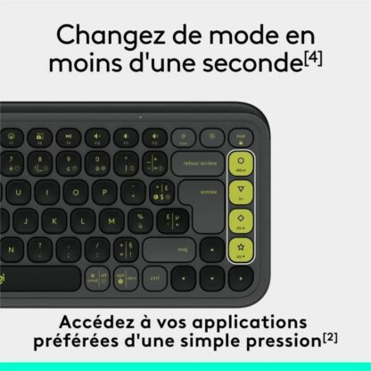 Ασύρματο Πληκτρολόγιο Logitech Pop Icon Keys Σκούρο γκρίζο AZERTY