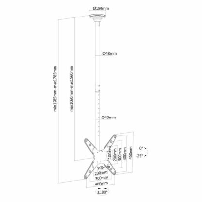 Βάση Τηλεόρασης Neomounts FPMA-C340BLACK