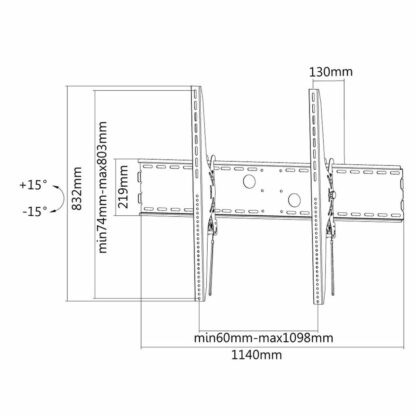 Βάση Τηλεόρασης Neomounts LFD-W2000 60" 100"