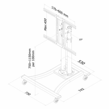 Βάση Τηλεόρασης Neomounts PLASMA-M1200 27" 70" 42" 50 kg