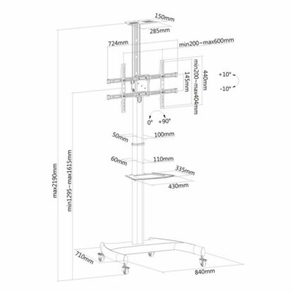 Βάση Τηλεόρασης Neomounts PLASMA-M1900E 37" 50 kg